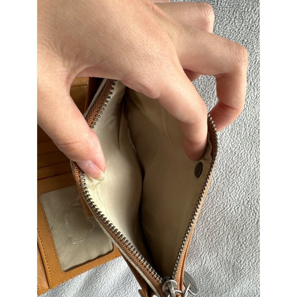 Lucky Brand Vintage Wallet Leather Brown Supple Natural - Picture 5 of 6